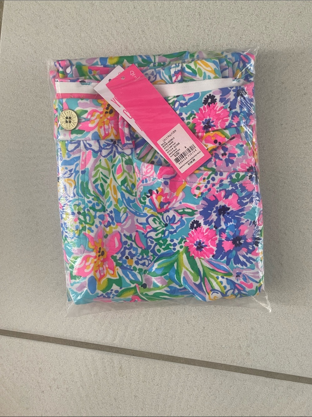 NWT Lilly Pulitzer Kelly knit pant Amalfi Blue Alligator Isle 8